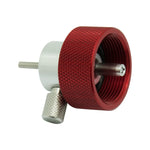 Propane Filling Adapter Green Gas Silicone Oil Propane Filling Connector with Cap, with Cap