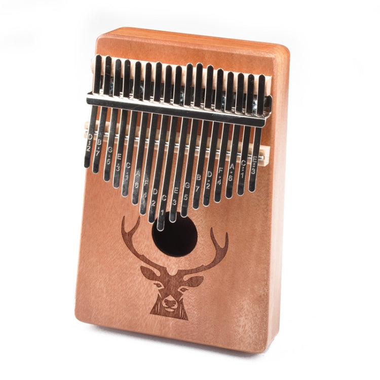 17-Tone Beginner Finger Piano Deer Head Kalimba Thumb Piano