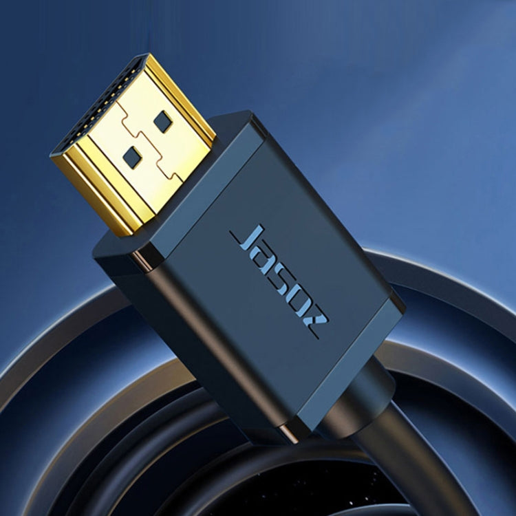 كابل عرض فيديو كمبيوتر HDMI عالي الدقة 4K من Jasoz بنواة نحاسية خالية من الأكسجين، طول الكابل: 0.5م، 1م، 1.5م، 2م، 3م، 5م، 8م، 10م، 12م، 15م، 20م
