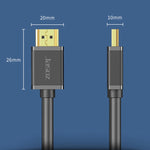 كابل عرض فيديو كمبيوتر HDMI عالي الدقة 4K من Jasoz بنواة نحاسية خالية من الأكسجين، طول الكابل: 0.5م، 1م، 1.5م، 2م، 3م، 5م، 8م، 10م، 12م، 15م، 20م