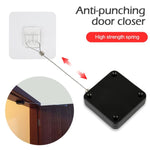 P093 Automatic Doorkeeper Telescher Door Closer Sliding Door Anti-Theft Box, Specification:, 2nd Generation Black All Glue 500g 1m, 2nd Generation White All Glue 500g 1m, 2nd Generation Black All Glue 800g 1m, 2nd Generation White All Glue 800g 1m     ...