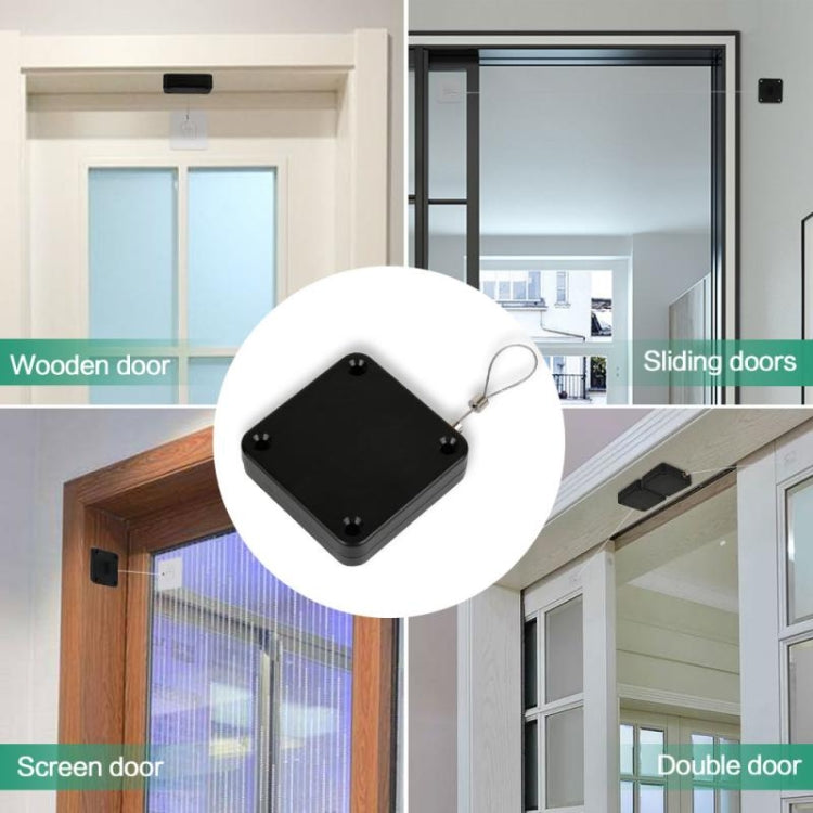 P093 Automatic Doorkeeper Telescher Door Closer Sliding Door Anti-Theft Box, Specification:, 2nd Generation Black All Glue 500g 1m, 2nd Generation White All Glue 500g 1m, 2nd Generation Black All Glue 800g 1m, 2nd Generation White All Glue 800g 1m     ...