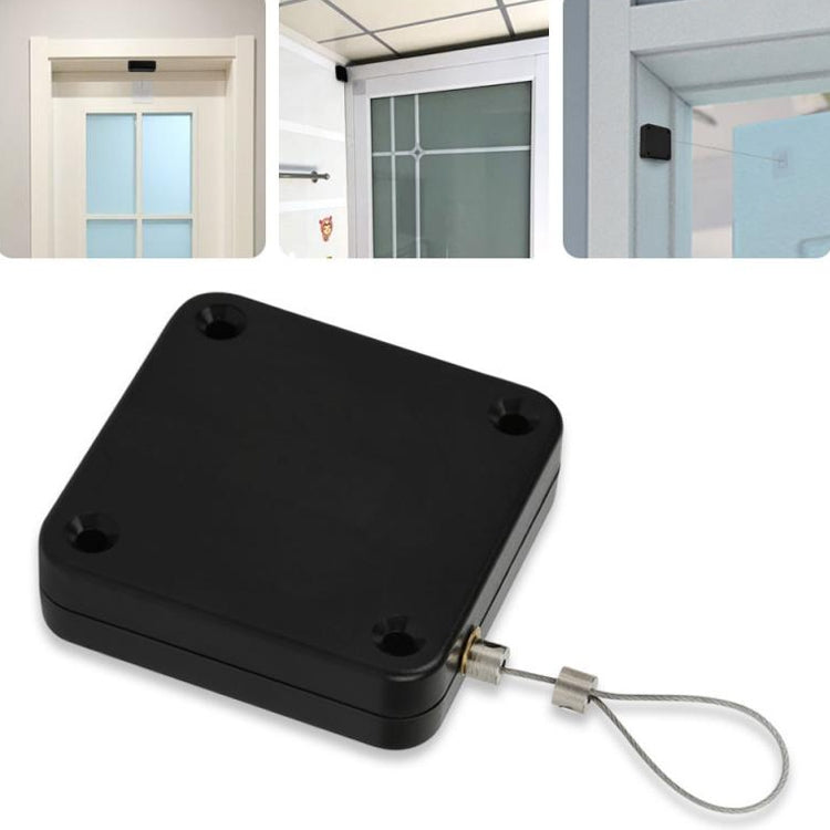 P093 Automatic Doorkeeper Telescher Door Closer Sliding Door Anti-Theft Box, Specification:, 2nd Generation Black All Glue 500g 1m, 2nd Generation White All Glue 500g 1m, 2nd Generation Black All Glue 800g 1m, 2nd Generation White All Glue 800g 1m     ...