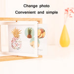Wooden Rotating Double-Sided Swinging Table Photo Frame Size:, 6 inch, 7 inch, 8 inch