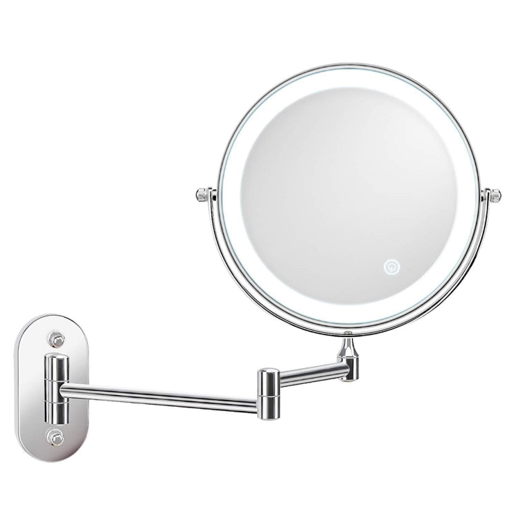 8 Inch Wall-Mounted Double-Sided Makeup Mirror LED Three-Tone Light Bathroom Mirror, Battery Models Silver, USB Charging Silver, Battery Models Matte Nickel Color, USB Charging Matte Nickel Color, USB Charging Matte Gold, Battery Models Black          ...