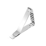 30 PCS Stainless Steel Tablecloth Clip Triangle Table Clamp Picnic Flexible Clip, 30 PCS(Classic ), 30 PCS (Wave)