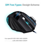 GAMING BLOODBAT GM02 7 Keys USB Wired Optoelectronics Game Mouse Digital Respiratory Lights Mouse