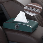 Car Clock Tissue Box Multi-Function Vehicle Instrument Table Paper Towel Box, Style:, Clock+Parking Card (Green), Clock+Parking Card (Ivory), Clock+Parking Card (Agate), Clock+Parking Card (Black), Clock+Parking Card (Gray)                             ...