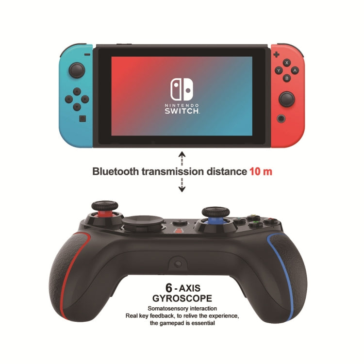 Wireless Gamepad With Wake-Up For Nintendo Switch/Android/IOS/PC, Style:, S818 Green Black