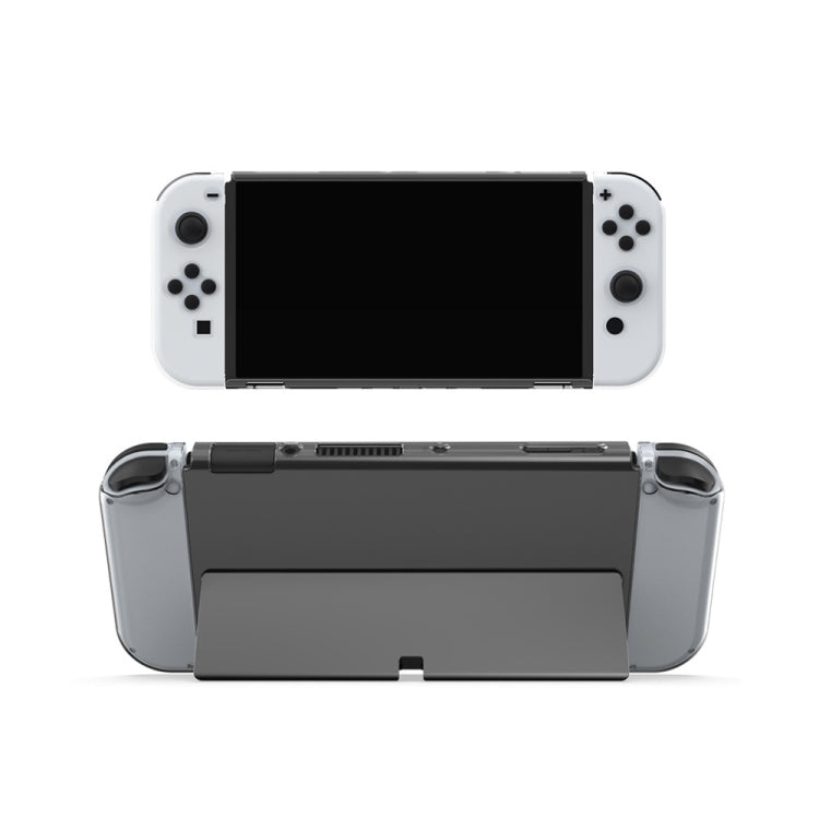 DOBE Game Handle Transparent Crystal Case TPU Protective Cover For Switch OLED Console, TNS-1133C