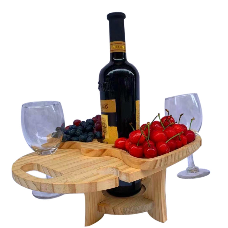 Outdoor Picknicktisch Holz Klappbarer Weinhalter, Klapptisch