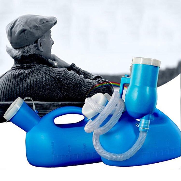 2000ML Travel Potty Baby Child Leakproof Portable Urinal Men with Cover Thickened Elderly Adult Large Capacity Night Pot, 2 PCS 2000ML(White), 2 PCS 2000ML(Blue)