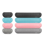 Baona Silicone Memory Cotton Wrist Pad Massage Hole Keyboard Mouse Pad, Style:, Mouse Pad (Blue), Mouse Pad (Gray), Mouse Pad (Black), Mouse Pad (Pink), Medium Keyboard Rest (Blue), Medium Keyboard Rest (Gray), Medium Keyboard Rest (Black)             ...