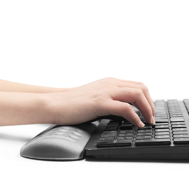 Baona Silicone Memory Cotton Wrist Pad Massage Hole Keyboard Mouse Pad, Style:, Mouse Pad (Blue), Mouse Pad (Gray), Mouse Pad (Black), Mouse Pad (Pink), Medium Keyboard Rest (Blue), Medium Keyboard Rest (Gray), Medium Keyboard Rest (Black)             ...