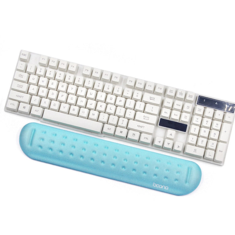 Baona Silicone Memory Cotton Wrist Pad Massage Hole Keyboard Mouse Pad, Style:, Mouse Pad (Blue), Mouse Pad (Gray), Mouse Pad (Black), Mouse Pad (Pink), Medium Keyboard Rest (Blue), Medium Keyboard Rest (Gray), Medium Keyboard Rest (Black)             ...
