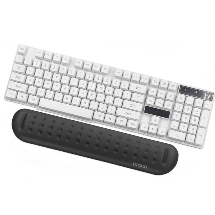 Baona Silicone Memory Cotton Wrist Pad Massage Hole Keyboard Mouse Pad, Style:, Mouse Pad (Blue), Mouse Pad (Gray), Mouse Pad (Black), Mouse Pad (Pink), Medium Keyboard Rest (Blue), Medium Keyboard Rest (Gray), Medium Keyboard Rest (Black)             ...