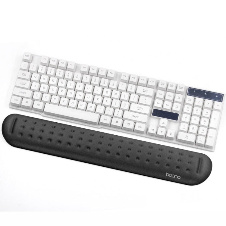 Baona Silicone Memory Cotton Wrist Pad Massage Hole Keyboard Mouse Pad, Style:, Mouse Pad (Blue), Mouse Pad (Gray), Mouse Pad (Black), Mouse Pad (Pink), Medium Keyboard Rest (Blue), Medium Keyboard Rest (Gray), Medium Keyboard Rest (Black)             ...