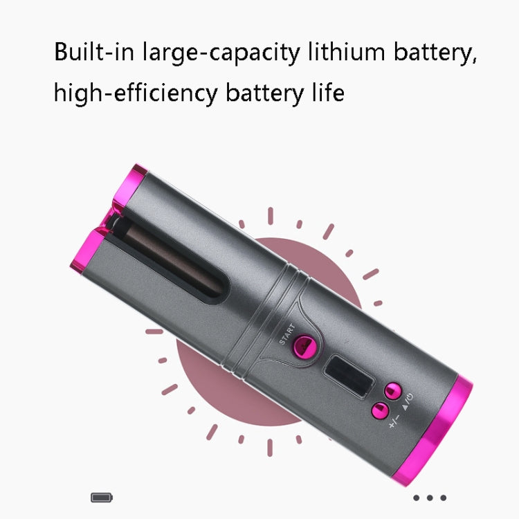 مكواة تجعيد شعر لاسلكية محمولة قابلة للشحن عبر USB، عصا تجعيد أوتوماتيكية كسولة، رمادي مسجل براءة اختراع، ذهبي مسجل براءة اختراع، أخضر مسجل براءة اختراع، وردي مسجل براءة اختراع، أبيض مسجل براءة اختراع