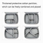 Baona BN-B005 Multi-Function Digital Storage Bag Hard Disk U Disk Earphone Storage Bag, Gray, Black