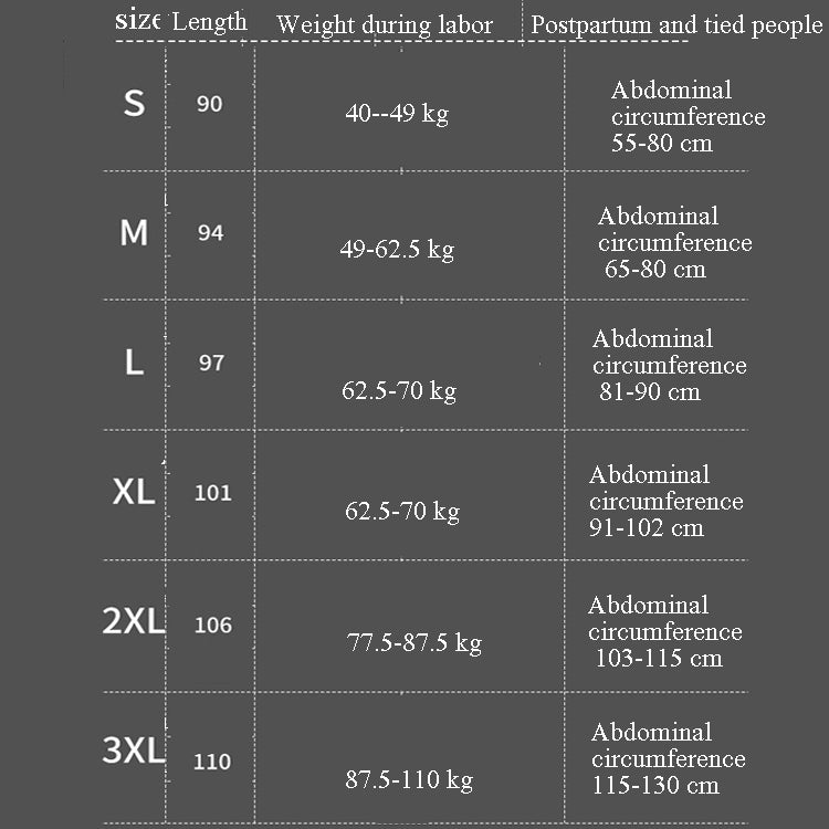 Postpartum Abdomen Belt Bundles Abdominal Vented Pregnant Women Bundles Belly Belt, S, M, L, XL, XXL