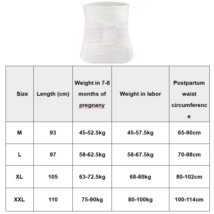 Cotton Gauze Postpartum Abdomen Belt Caesarean Section Normal Delivery Waist Belt Restraint Belt, M, L, XL, XXL