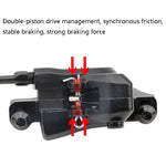 Meroca M800 Bicycle Brake Mountain Bike Universal Bilateral Brake Oil Pressure Disc Brake, Style:, 1 Pair Oil Brakes, 1 Pair Oil Brakes + 1 Pair Disc Brakes, Right Front 800mm, Left Back 1400mm, Right Front 800mm + Disc Brake                           ...