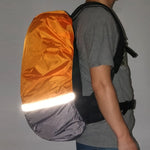 2 PCS Outdoor Mountaineering Color Matching Luminous Backpack Rain Cover, S 18-30L, M 30-40L, L 45-55L, XL 58-70L