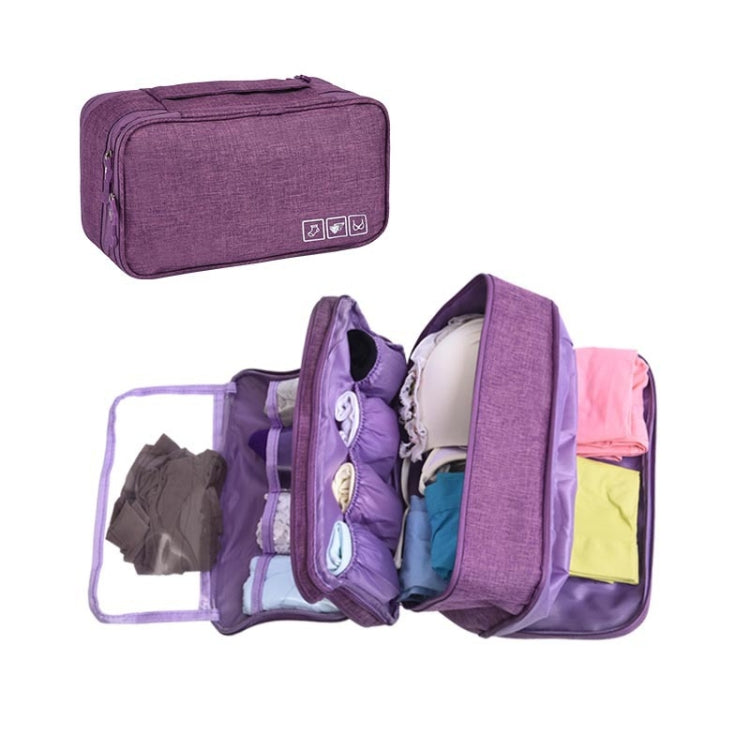 Travel Waterproof Storage Bag Underwear Storage Finishing Bag, Black, Gray, Violet, Wine Red, Sky Blue, Navy
