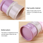 3 Layer Frog Style Portable Baby Food Storage Box Cartoon Milk Powder Box, Blue, Green, Purple