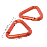 2PCS Triangle Carabiner Outdoor Camping Hiking Keychain Snap Clip Hook Kettle Buckle Carabiner Accessories