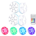 15 LEDs RF Remote Control Diving Light Magnetic Waterproof Pool Lamp, Spec:, 1 PC + 1 RC, 2 PCS + 1 RC, 2 PCS + 2 x RC