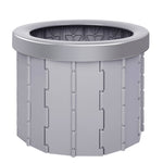 Folding Toilet Travel Car Toilet With Cover Indoor Portable Emergency Camping Toilet, Folding Toilet(Black), Folding Toilet(Grey)