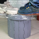 Folding Toilet Travel Car Toilet With Cover Indoor Portable Emergency Camping Toilet, Folding Toilet(Black), Folding Toilet(Grey)