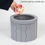 Folding Toilet Travel Car Toilet With Cover Indoor Portable Emergency Camping Toilet, Folding Toilet(Black), Folding Toilet(Grey)