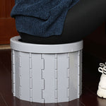 Folding Toilet Travel Car Toilet With Cover Indoor Portable Emergency Camping Toilet, Folding Toilet(Black), Folding Toilet(Grey)