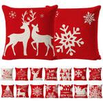 Christmas Linen Red Hug Pillowcase Without Pillow Core, 45 x 45cm