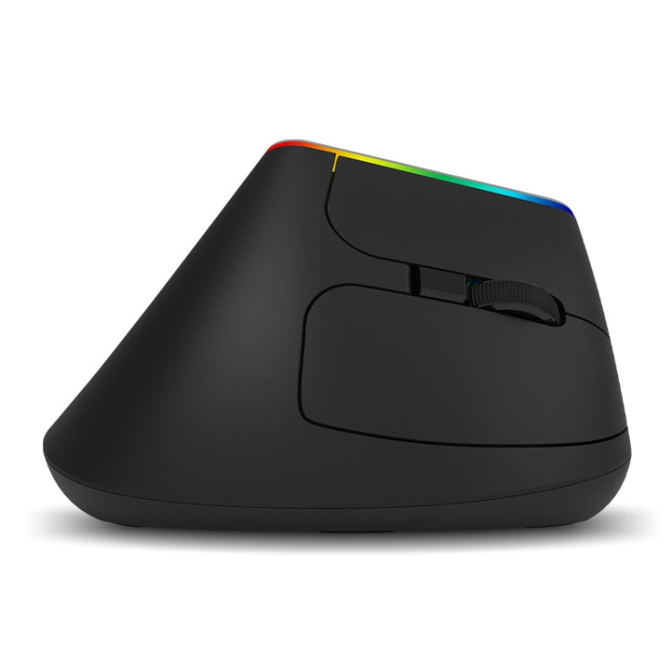DELUX M618C 6 Keys 1600 DPI RGB Vertical Wireless Bluetooth Dual Mode Mouse, M618C(Black), M618C(White)