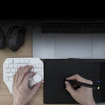 DELUX T11 29 Keys Single-Hand Keyboard Shortcut Key Speech Tool Flat Keyboard, Colour: Silver, Silver, Black