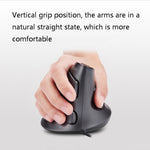 DELUX M618 6-Keys Vertical Handheld Mouse Ergonomic Wired Mouse, Cable Length: 1.5m, Wired