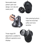 DELUX M618 6-Keys Vertical Handheld Mouse Ergonomic Wired Mouse, Cable Length: 1.5m, Wired