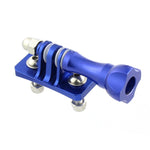 Aluminum Alloy Tripod Head Helmet Fixed Adapter Mount for GoPro HERO9 Black / HERO8 Black /7 /6 /5 /5 Session /4 Session /4 /3+ /3 /2 /1, DJI Osmo Action, Xiaoyi and Other Action Cameras, Blue, Black, Red