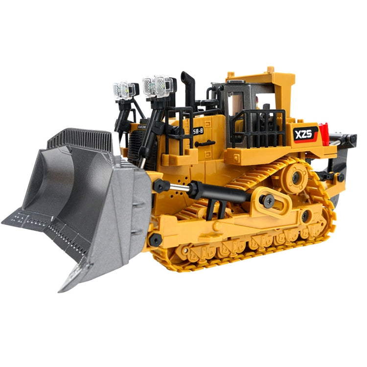 2.4G Remote Control Nine-Channel Crawler Heavy Bulldozer Children Remote Control Toy Alloy Excavator, 1031 Alloy Excavator