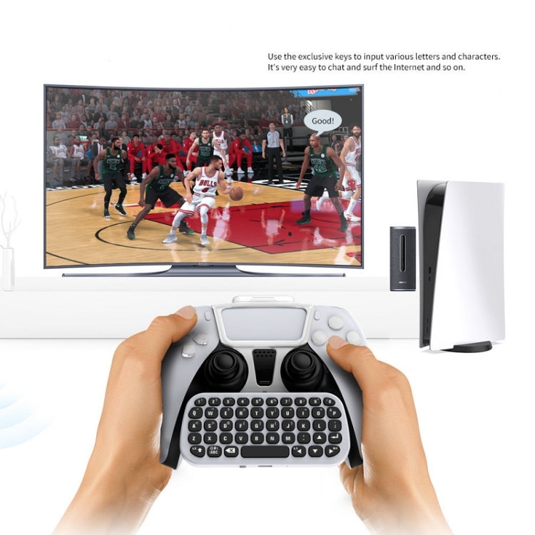 DOBE TP5-0556 Bluetooth Keyboard Wireless Gamepad With Headphone Jack For PS5, TP5-0556 Bluetooth Keyboard