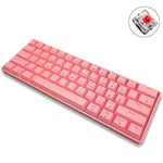 LEAVEN K28 61 Keys Gaming Office Computer RGB Wireless Bluetooth + Wired Dual Mode Mechanical Keyboard, Cabel Length:1.5m, Green Axis (White), Green Axis (Blue), Green Axis (Pink), Red Axis (White), Red Axis (Blue), Red Axis (Pink), Tea Axis (White)   ...