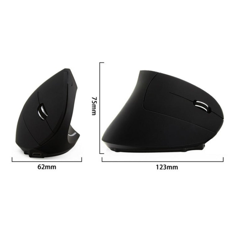 JS-5D 6 Keys 2.4G Ergonomic Vertical Mouse Cross-Border Wireless Charging Mouse