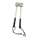 Percussion Accessories Wool Felt Stainless Steel Non-Slip Drumsticks Practice Playing Kick Drum Hammers, Drum Hammers