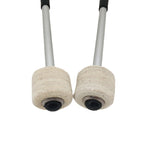 Percussion Accessories Wool Felt Stainless Steel Non-Slip Drumsticks Practice Playing Kick Drum Hammers, Drum Hammers