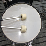 Percussion Accessories Wool Felt Stainless Steel Non-Slip Drumsticks Practice Playing Kick Drum Hammers, Drum Hammers