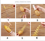 Tornado Potato Spiral Cutter Slicer Potato Chips Cooking Tools, Potato Spiral Cutter