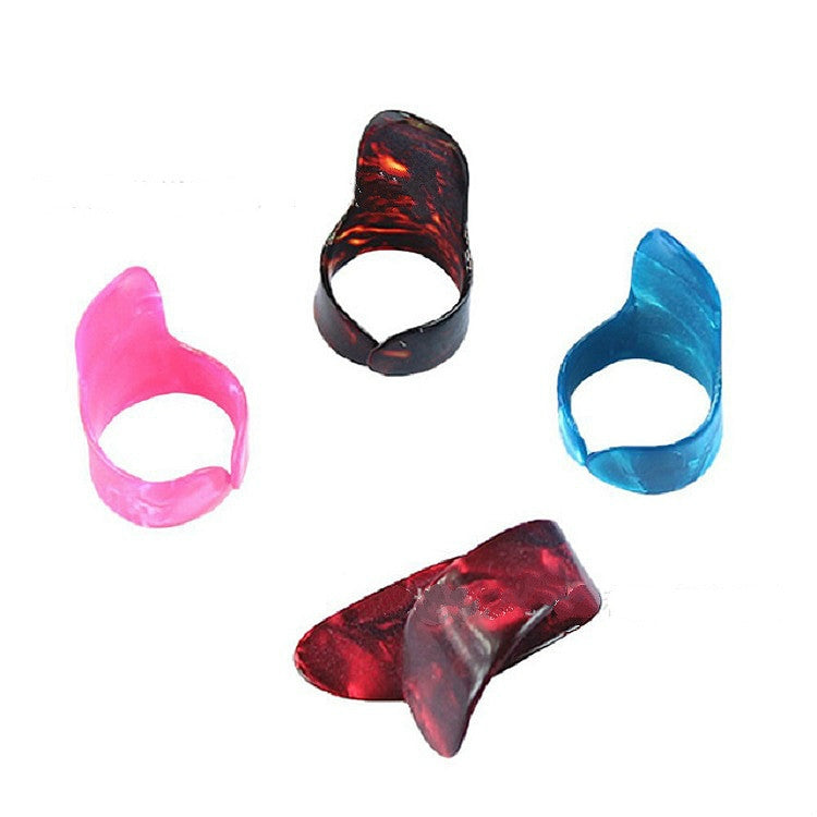 M02219 4 in 1 Plexiglass Slid Bar + Stainless Steel Slid Bar + Celluloid Guitar Finger Pick + Plastic Box Set, Plexiglass Slid Bar